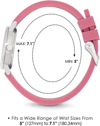Vista 3 de Speidel Scrub Petite Watch Made for Doctors, Nurses, EMT, Surgeons and Students wRed Second Hand in Scrub Matching