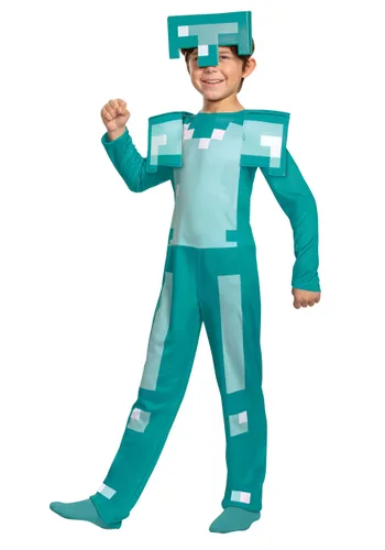 Vista 2 de Disfraz de Armadura de Minecraft para Niños Multicolor