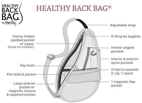 Vista 4 de AmeriBag X-Small Bolso de mano sano de nylon envejecido