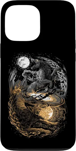 Vista 24 de Funda para iPhone 16 Lobo Viking Wolf Norse Mythology Pagan Ragnarok Wolves