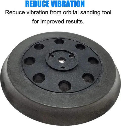 Vista 4 de Almohadilla de repuesto de gancho y bucle de 5 pulgadas para Bosch RS032 y RS031 - Funciona con los modelos Bosch Sander 1295DP, 1295D, 1295DH
