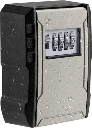 Vista 11 de Caja de bloqueo de llave de capacidad extra grande UPGRADE, caja de bloqueo de llave montada en la pared resistente a la intemperie para llaves