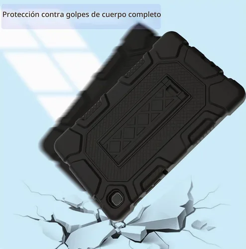 Vista 5 de Funda Samsung Galaxy Tab A7 Lite de 8.7 pulgadas con soporte, a prueba de golpes, resistente a los golpes, para Galaxy Tab A7 (SM-T220/T225)