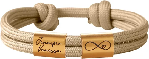 Vista 9 de Pulseras personalizadas para hombres y mujeres, pulseras de amistad, hechas a mano, pulseras a juego para hombres y mujeres, pulseras de cuerda