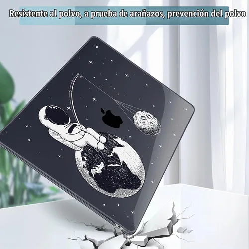 Vista 5 de Tuiklol Para MacBook Air de 13 pulgadas (versión 2021-2018) M1 A2337/A1932/A2179 con pantalla Retina Touch ID, carcasa rígida de plástico y cubierta