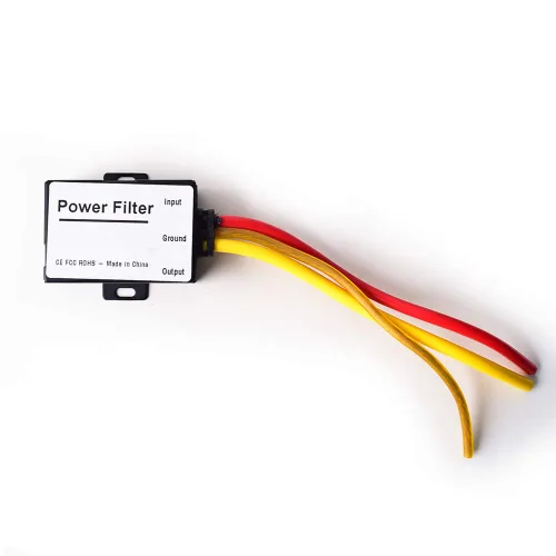 Vista 2 de Filtro de alimentación para coche EMI ruido tierra bucle aislador supresor para auto estéreo audio radio estéreo amplificador amplificador altavoz