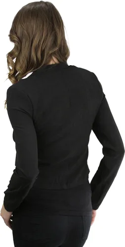 Vista 59 de ToBeInStyle Blazers de manga larga con cremallera y botones para mujer