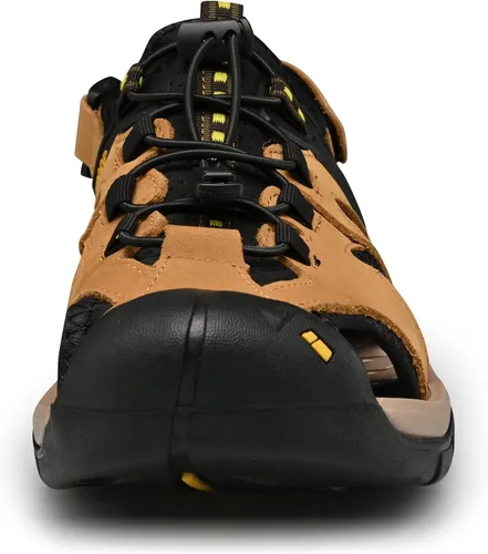 Vista 2 de Sandalias deportivas para hombre, sandalias de senderismo al aire libre, sandalias de agua con punta cerrada, informales, ligeras, transpirables