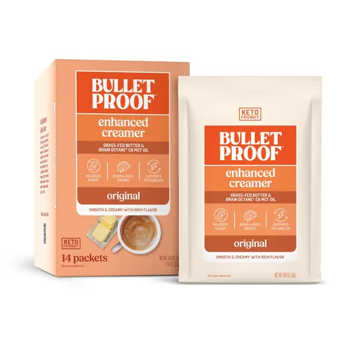 Vista 12 de Crema de Café Bulletproof Vainilla Francesa, 14.8 Onzas, Crema de Café Keto con Aceite MCT y Mantequilla Alimentada con Hierba Apoya la función
