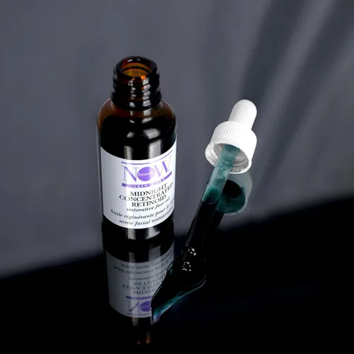 Vista 7 de NOW Beauty Aceite facial restaurador retinoide concentrado de medianoche - Aceite facial antienvejecimiento - Cuidado de la piel durante la noche