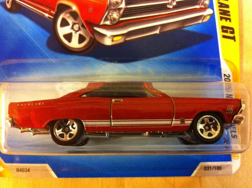 Vista 2 de 2009 Hot Wheels 031/190 '66 Ford Fairlane GT rojo 1: 64