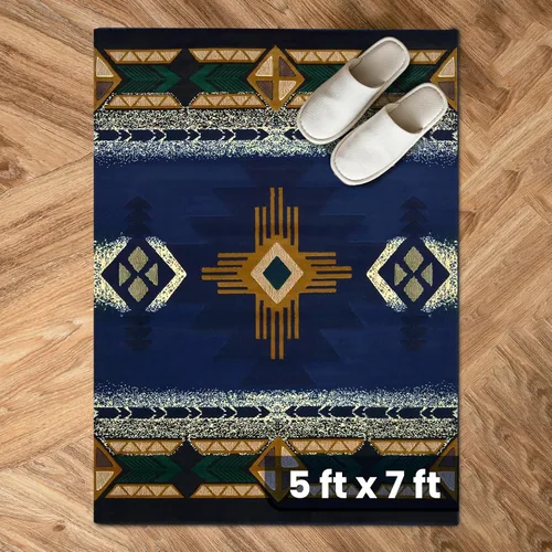 Vista 105 de YHSF South West - alfombra estilo nativo americano del suroeste C318 - fácil de limpiar, gruesa, suave, duradera, alfombra inspirada en tribus