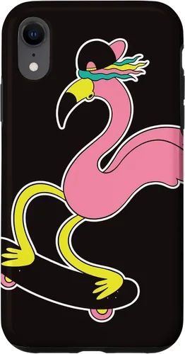 Vista 9 de iPhone 12 Mini Flamingo Skater Skateboard Tropical Funny Animal Lover Estuche de regalo