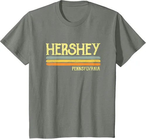 Vista 80 de Camiseta vintage de regalo de recuerdo de Hershey Pennsylvania PA, Negro, S