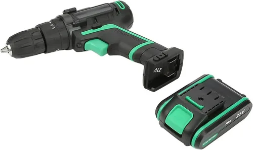 Vista 7 de Taladro inalámbrico, taladro eléctrico de 21 V, 45 Nm, juego de taladro eléctrico, herramientas eléctricas, destornillador inalámbrico