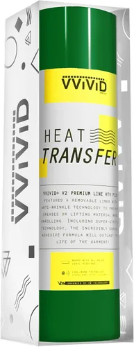 Vista 22 de VVIViD V2 Powerplay Premium Line HTV película de vinilo de transferencia de calor (negro, 1 pie x 3 pies)