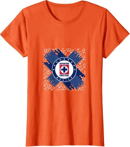 Vista 34 de Camiseta con logotipo de CAZ, Azul / Patchwork, S