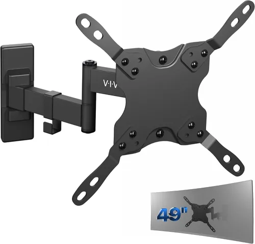 Vista 11 de VIVO Soporte de pared para monitor ultra ancho de movimiento completo, se adapta a pantallas ultra anchas de hasta 49 pulgadas y 44 libras, brazo