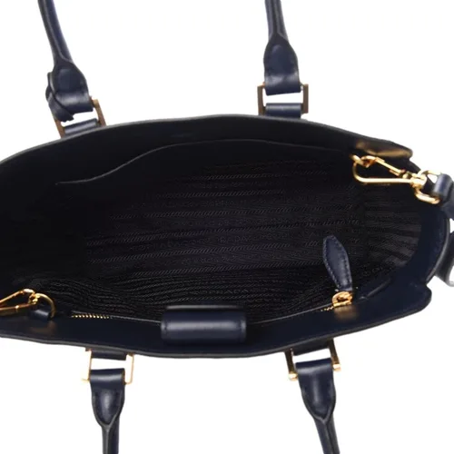 Vista 7 de Prada mujer negro Saffiano Lux bolso Satchel 1ba118