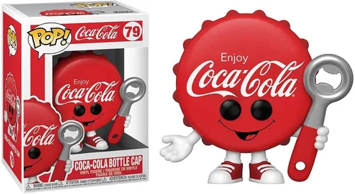 Vista 2 de POP Iconos publicitarios: Coca-Cola - Tapa de botella de Coca-Cola Funko Pop! Figura de vinilo (con funda protectora compatible con POP Box)