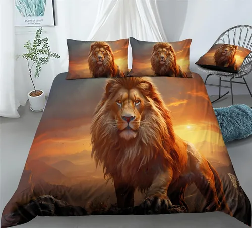 Vista 12 de REALIN Hawthorn Bedding - Juego de funda de edredón 3D, juego de cama de bosque japonés y río de montaña de 2/3/4 piezas, fundas de edredón
