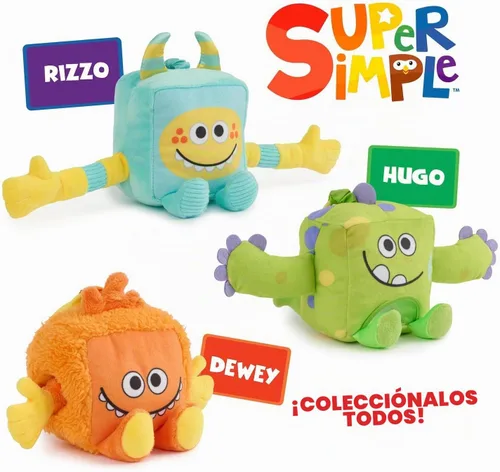 Vista 6 de WowWee Dewey de monstruos de peluche sensoriales súper simples (naranja) con más de 5 características sensoriales (a partir de 0 años)