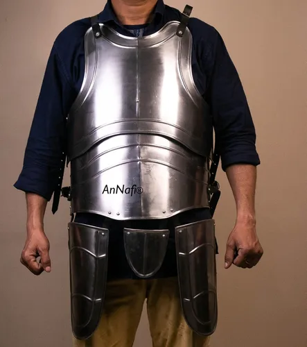 Vista 5 de AnNafi Armadura corporal medieval de caballero justa Réplica de coraza de 0.63 oz para adulto disfraz de guardia guerrero Traje de cuerpo de rey