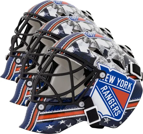 Vista 26 de Franklin Sports mini máscara para portero con logo de la NHL