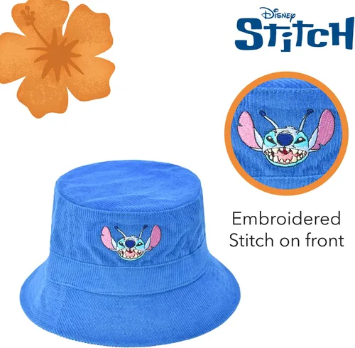 Vista 5 de Concept One Disney Lilo & Stitch Bucket Hat, Packable Travel Hat, Wide Brim Summer Hat