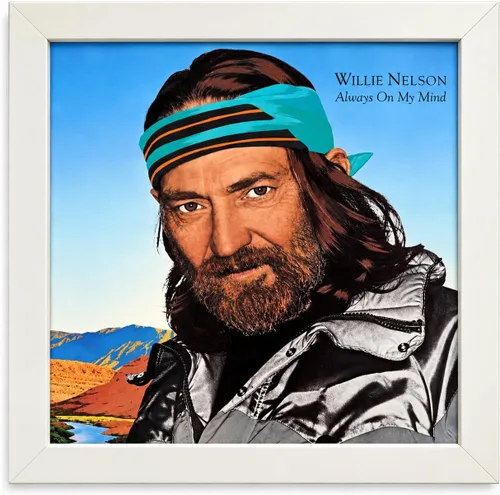 Vista 6 de Marco de exhibición para álbum de discos con marco de madera maciza y parte delantera de vidrio (no plástico) (dorado)