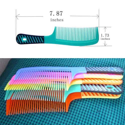 Vista 2 de zYoung 5 peines para mujer, juego de peine de dientes, peine redondo con mango