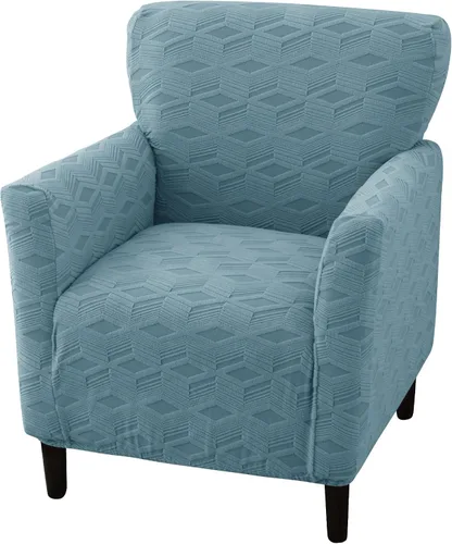Vista 18 de LiveGo Fundas elásticas para sillón de banquete, funda de jacquard suave con brazos, fundas para sillón, protector de muebles, lavable a máquina