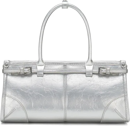 Vista 11 de CHUNLI Bolsos de mano para mujer, bolso de mano de piel sintética suave, bolso de mano con asa superior y bolsas de hombro para el trabajo