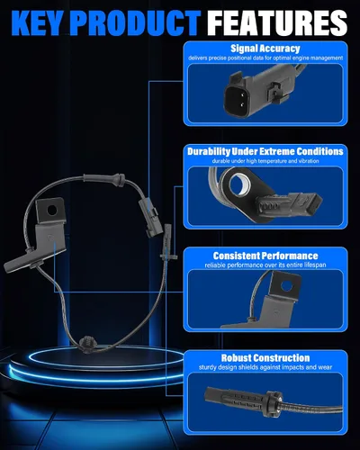 Vista 6 de Sensor de velocidad de rueda ABS delantero izquierdo y derecho sustituye a DG9Z2C205B DG9Z2C204B compatible con Ford Fusion 2013-2019 compatible