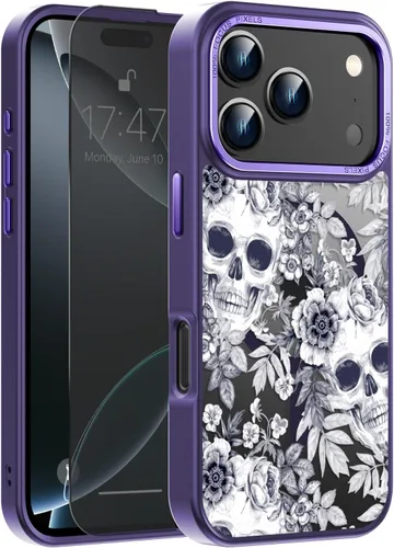 Vista 65 de Goodon para iPhone 15 Pro Max con protector de pantalla de privacidad, compatible con Magsafe, funda translúcida mate a prueba de golpes - Linda