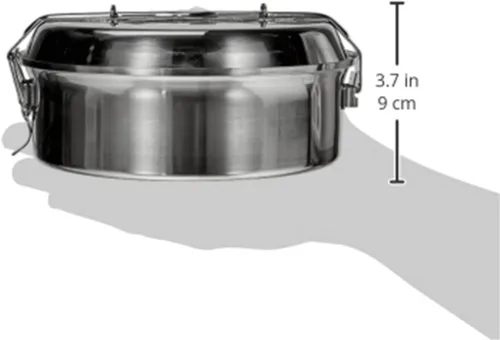 Vista 4 de Ilsa 5041 – Fiambrera de acero inoxidable, plata 6.3 in plata metalizada