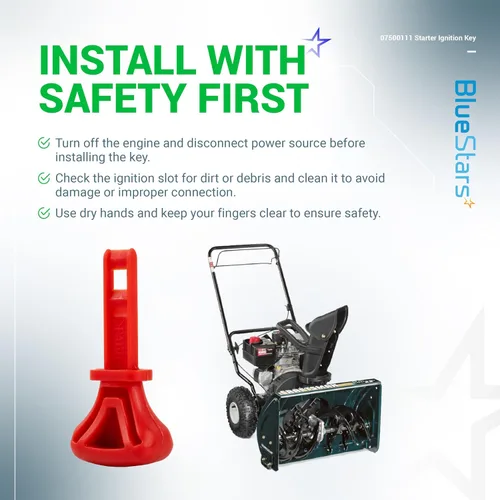 Vista 9 de BlueStars 4 paquetes de llave de encendido de arranque 951-10630 - para motores Ariens Craftsman Huskee MTD Zongshen - Reemplaza 07500111 731-05632