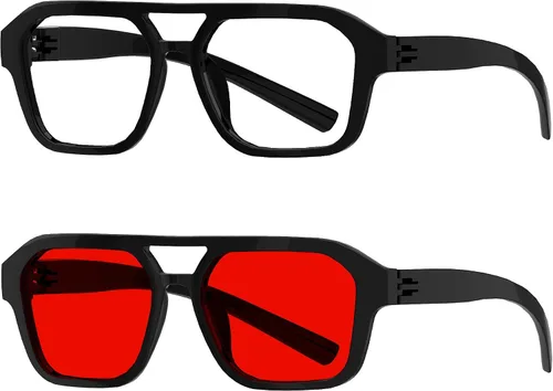Vista 252 de Eyekepper Gafas de luz azul para hombre y mujer, paquete de 6 lentes Pilot Paquete de 6 color mezclado