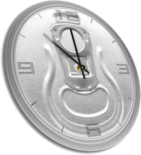 Vista 2 de Geek Alerts Reloj de pared silencioso sin tictac para cerveza, decoración del hogar, cerveza artesanal, 12 pulgadas, impresión acrílica