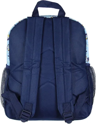 Vista 4 de AI ACCESSORY INNOVATIONS Bluey - Mochila de viaje escolar de 14 pulgadas para niños, con diseños de personajes elevados