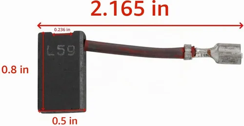 Vista 2 de Dewalt DW718 / DWS780 / DW717 Cepillo de repuesto para sierra ingletadora # 381028-02 (paquete de 2)