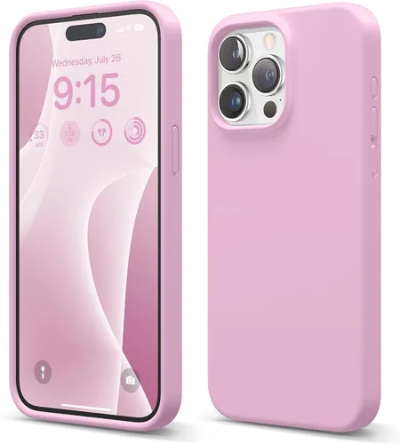 Vista 20 de elago Funda compatible con iPhone 15 Pro Max, de silicona líquida, funda protectora de cuerpo completo, a prueba de golpes, funda delgada