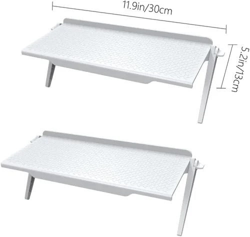 Vista 2 de 2 piezas de pantalla de TV estante superior para monitor de teléfono móvil/monitor de computadora/cajas multimedia/TV de pantalla plana