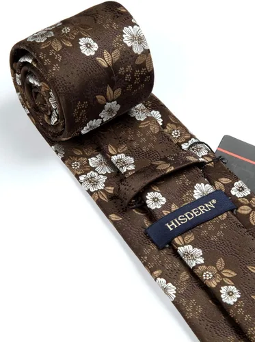 Vista 71 de Corbatas florales tejidas clásicas para hombre, corbata cuadrada de bolsillo, corbatas formales para hombres, boda con pañuelo