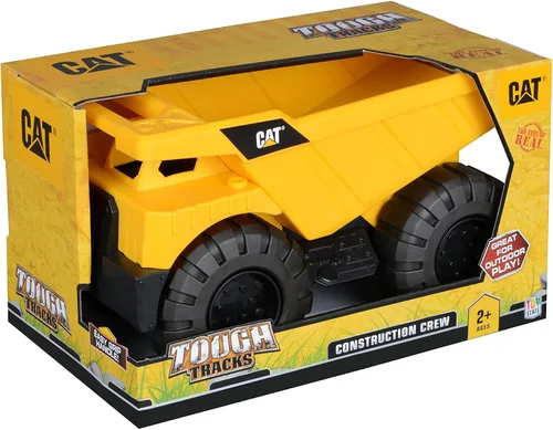 Vista 2 de Toy Estado Caterpillar Cat construcción de pistas resistente Crew Dump Truck