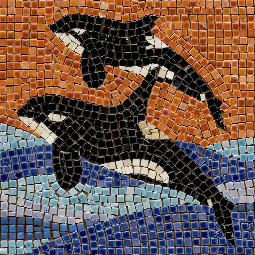Vista 40 de Crea una verdadera obra de arte de mosaico con nuestro kit de hazlo tú mismo, acuario cuadrado de 7 pulgadas (18 cm)