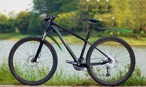 Vista 6 de Juego de guardabarros de bicicleta de montaña estándar ajustable de 26 pulgadas frente y trasero