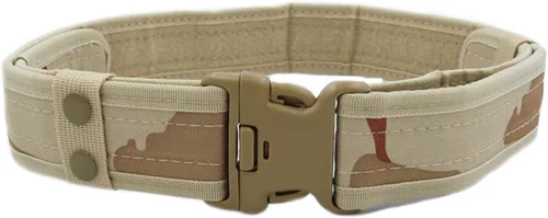 Vista 9 de Cinturón táctico militar ajustable de la lona de los hombres con la hebilla plástica
