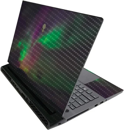 Vista 613 de MightySkins - Skin brillante con purpurina para Alienware M17 R3 (2020) y M17 R4 (2021) - Diversión de los años 90 Acabado duradero con purpurina
