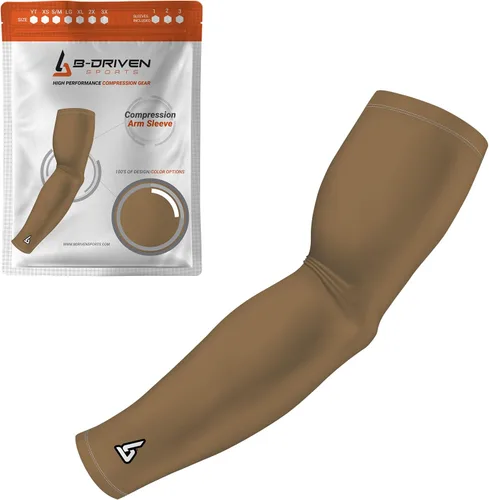 Vista 38 de B-Driven Sports Manga de Compresión Pro-Fit para Brazo - Deportes Atléticos Baloncesto, Fútbol, Sóftbol, Carrera, Juegos, - nan (1 unidad)